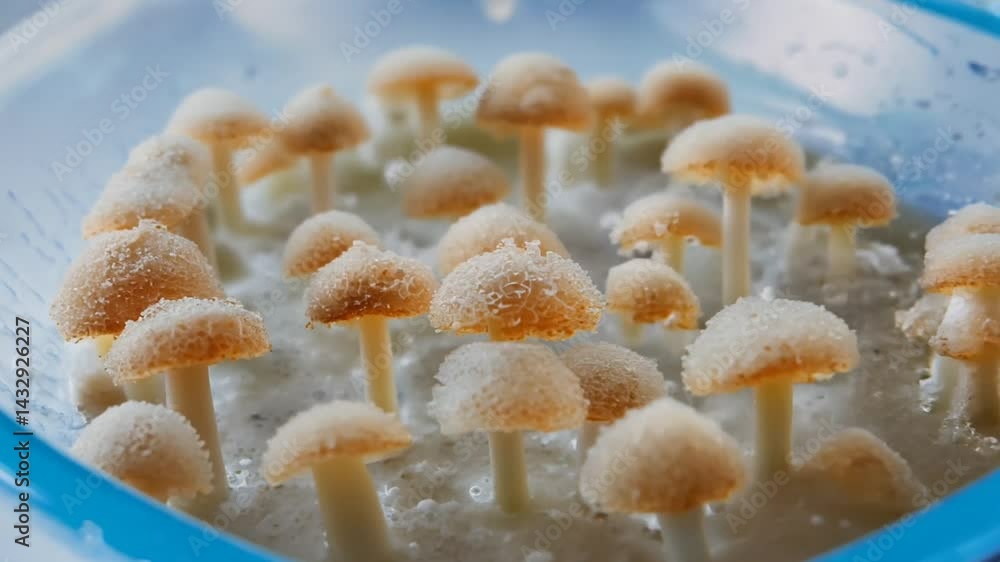 Mushroom Growth In Petri Dish Time Lapse Mushroom Growth In Petri Dish Time Lapse