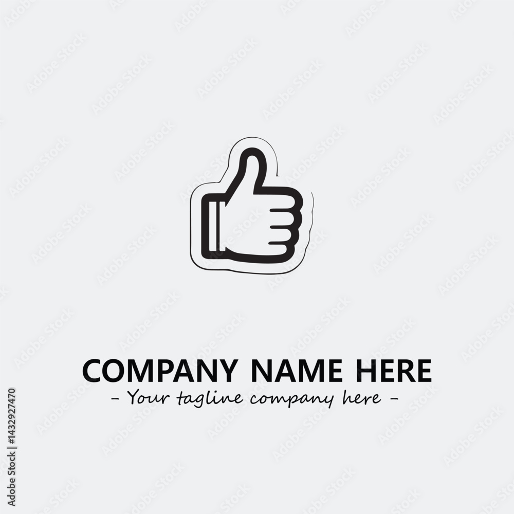 Finger illustration black and white for logo company vector image
Finger illustration black and white for logo company vector image