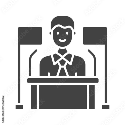 Prime Minister icon vector image. Suitable for mobile apps, web apps and print media.