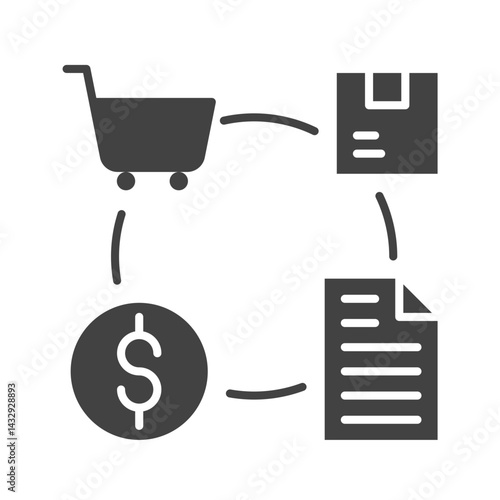 Procurement icon vector image. Suitable for mobile apps, web apps and print media.