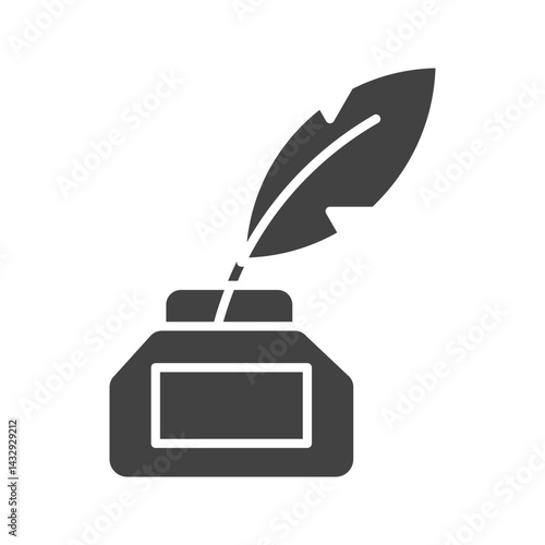 Quill icon vector image. Suitable for mobile apps, web apps and print media.
