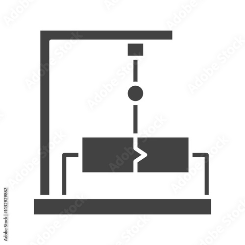 Seismograph icon vector image. Suitable for mobile apps, web apps and print media.