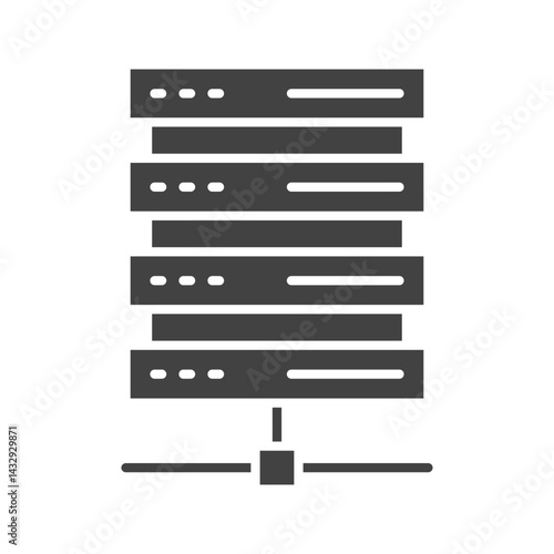 Server icon vector image. Suitable for mobile apps, web apps and print media.