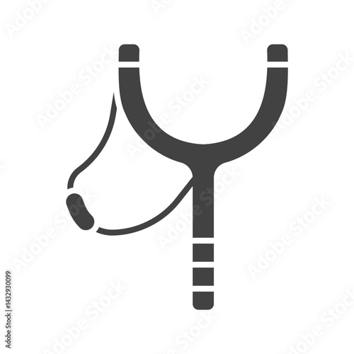 Slingshot icon vector image. Suitable for mobile apps, web apps and print media.