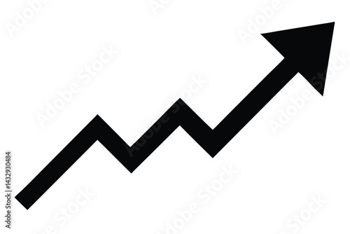 trending up vector icon