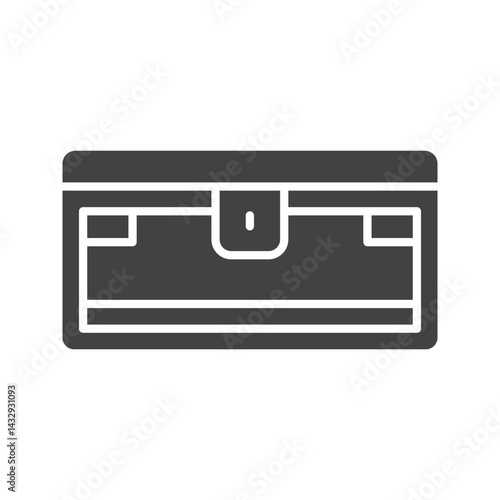 Treasure icon vector image. Suitable for mobile apps, web apps and print media.