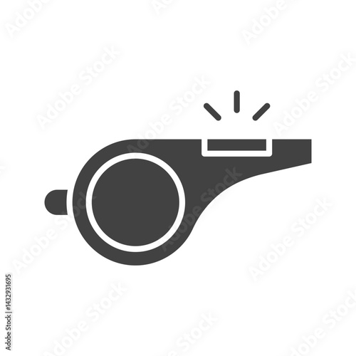 Whistle icon vector image. Suitable for mobile apps, web apps and print media.