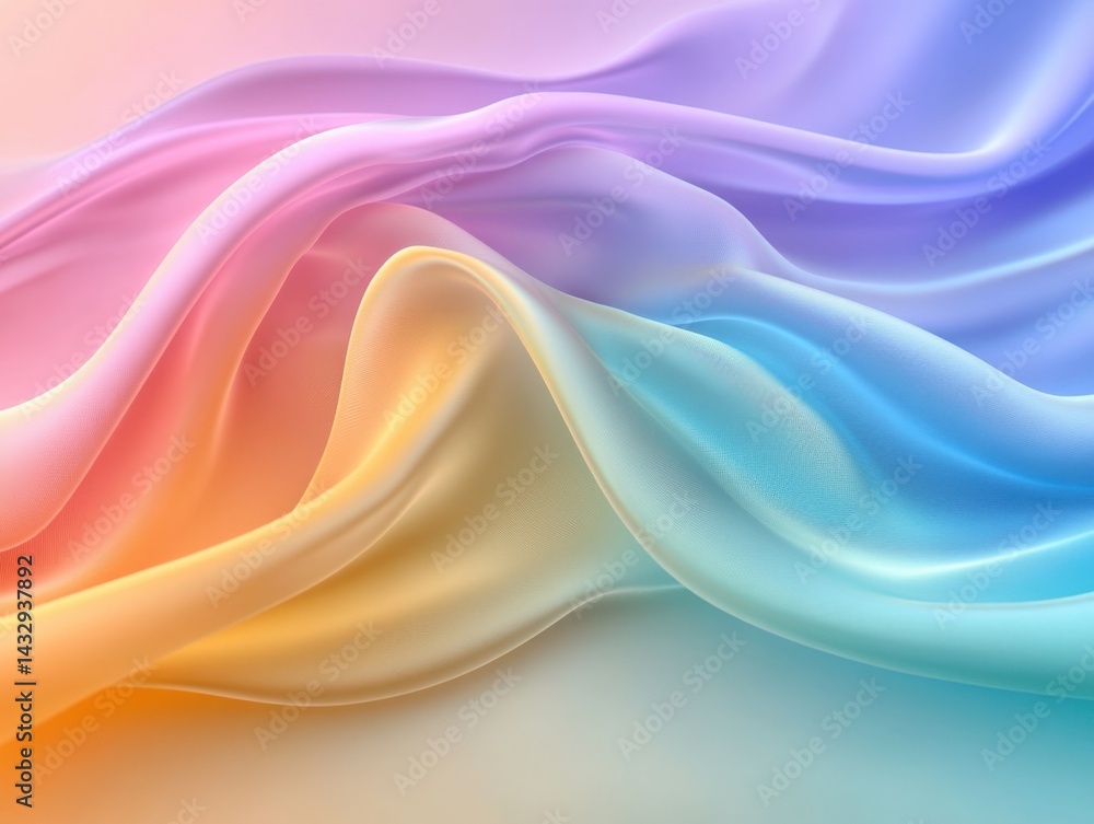Colorful flowing cloth abstract Colorful flowing cloth abstract