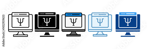 Counseling  Icon Set Multiple Style Collection