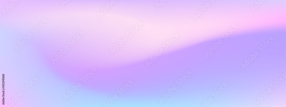 Fototapeta premium Smooth liquid spring blue and purple sky colored vector background