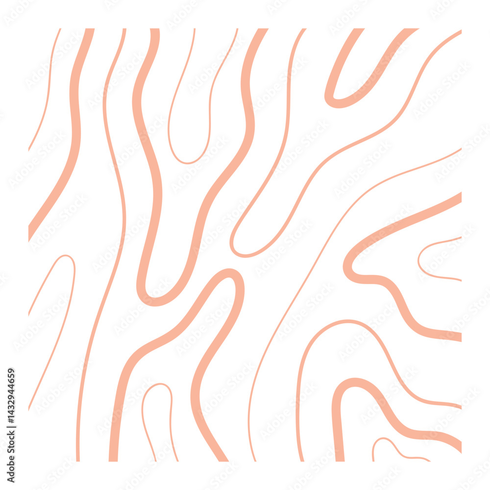 Topographic Line Pattern Topographic Line Pattern
