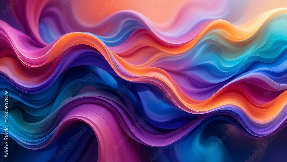 Abstract colorful wave background Abstract colorful wave background