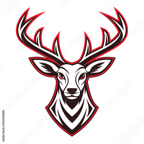 Majestic deer head logo