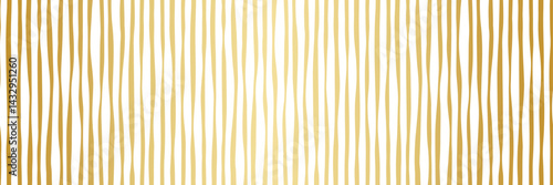 Gold gradient and white elegant modern luxury abstract geometric rugged vertical stripes, seamless vector pattern banner background, retro texture print