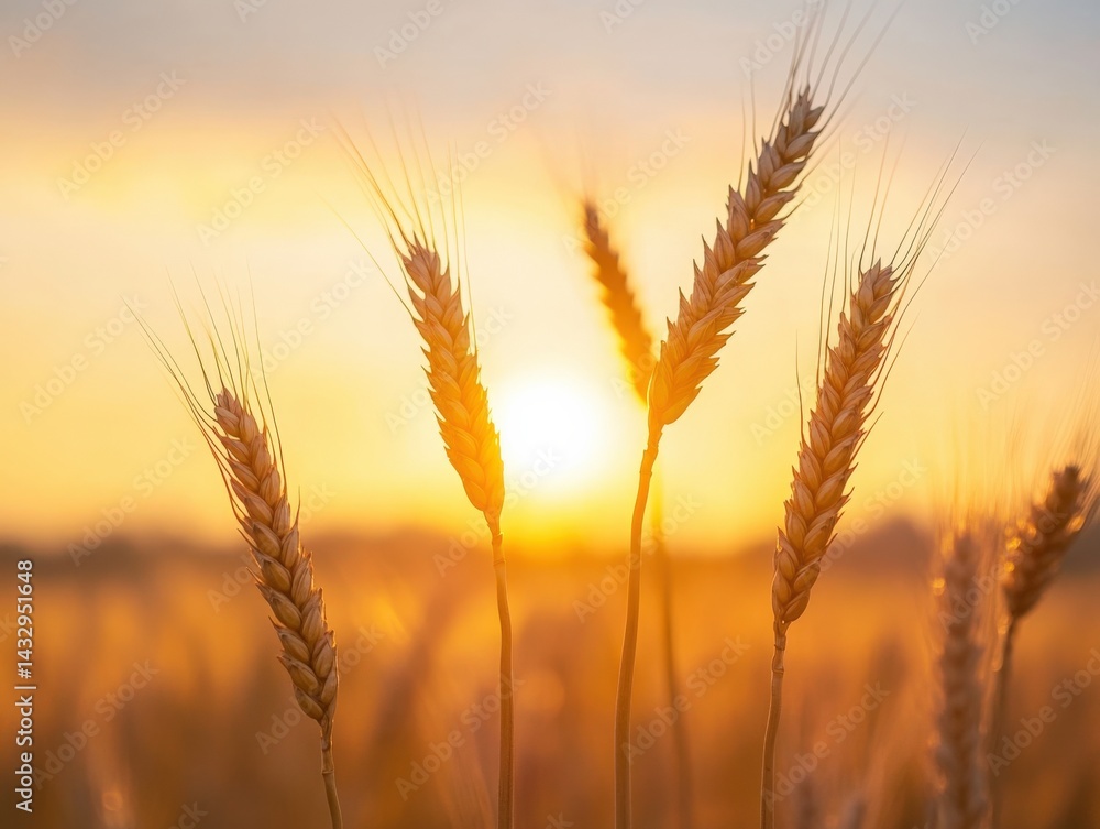 Wheat at sunset Wheat at sunset