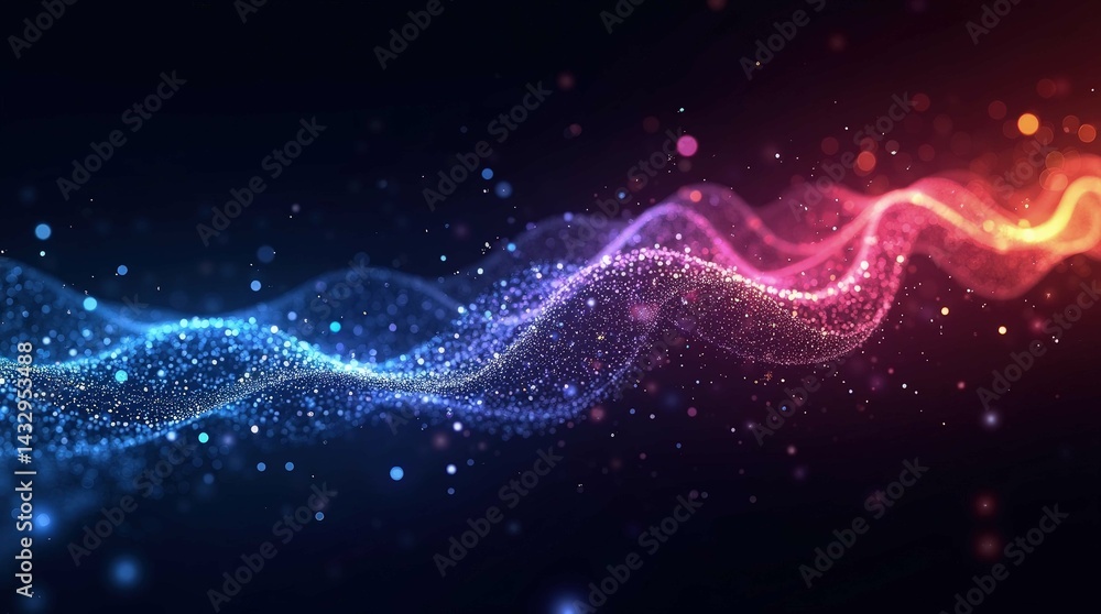 Fototapeta premium Abstract colorful flowing design background