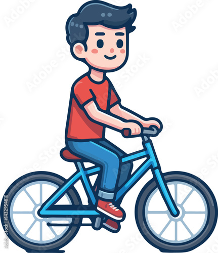 riding bicycle