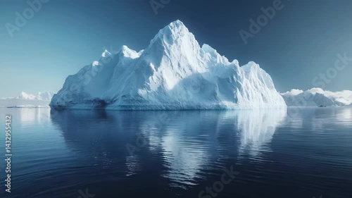 Wallpaper Mural Massive iceberg in the Antarctic ocean, reflecting in the calm waters. Concept of global warming and melting glaciers. Torontodigital.ca