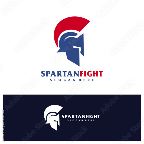Spartan logo design concept vector. Spartan Head Logo Design Template. Creative Symbol. Icon
