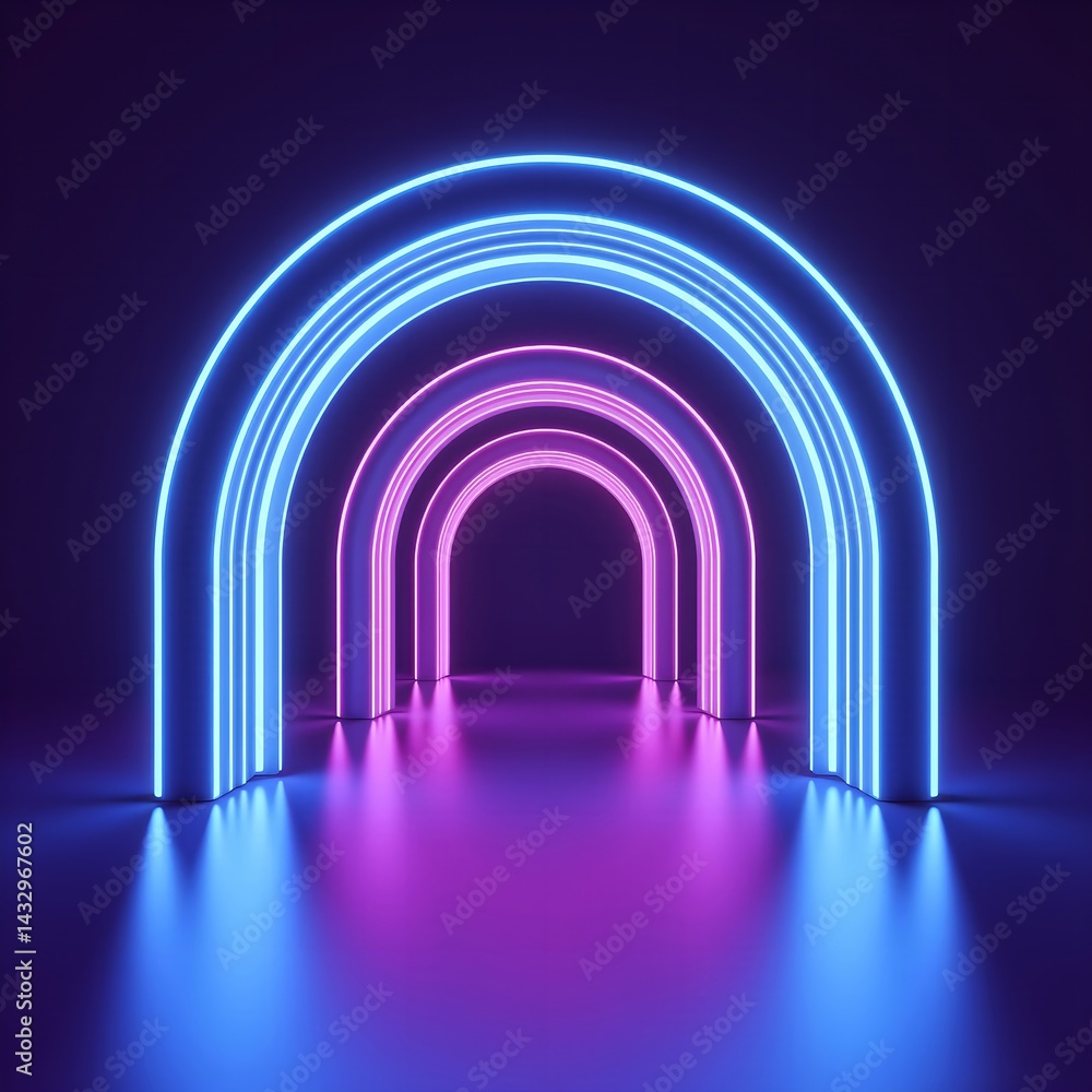 Obraz premium Neon stage