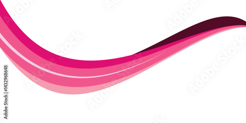 Vector pink, orange, blue abstract swoosh background. Abstract corporate business banner web template, horizontal advertising business banner layout template flat design set.