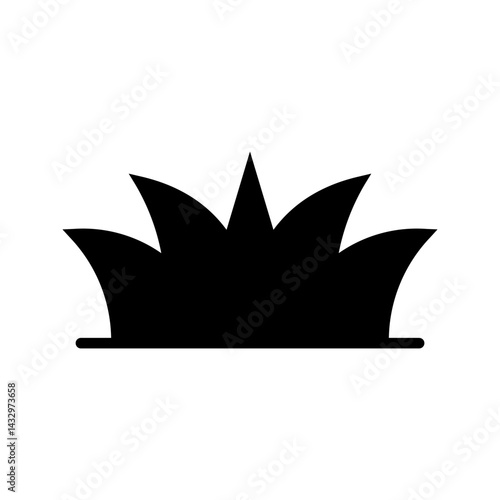 Grass icon. for mobile concept color editable