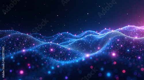 Wallpaper Mural Dark blue purple gradient abstract background Torontodigital.ca