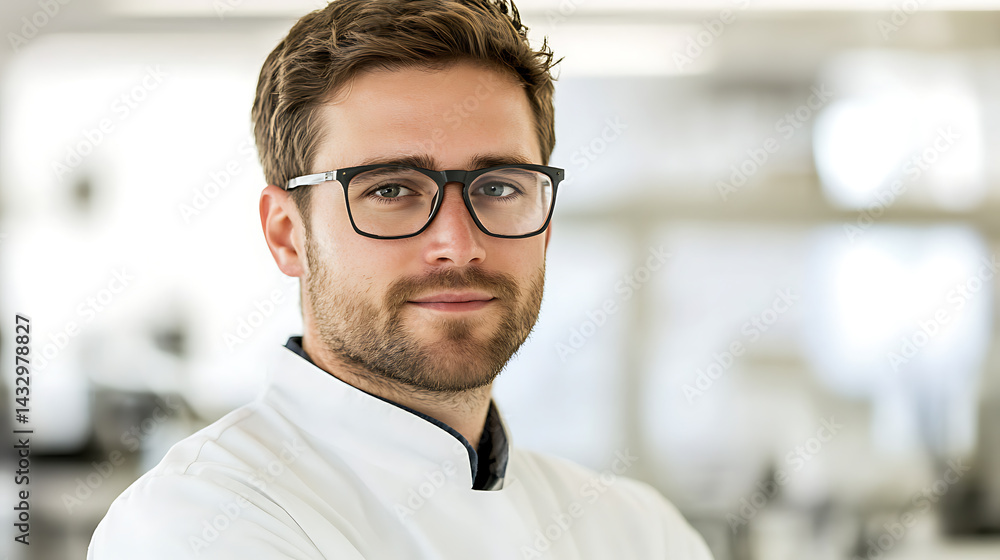 A robotic arm in a high tech AI enhanced laboratory, assembling robotic surgical instruments with precise movements, Med-tech style