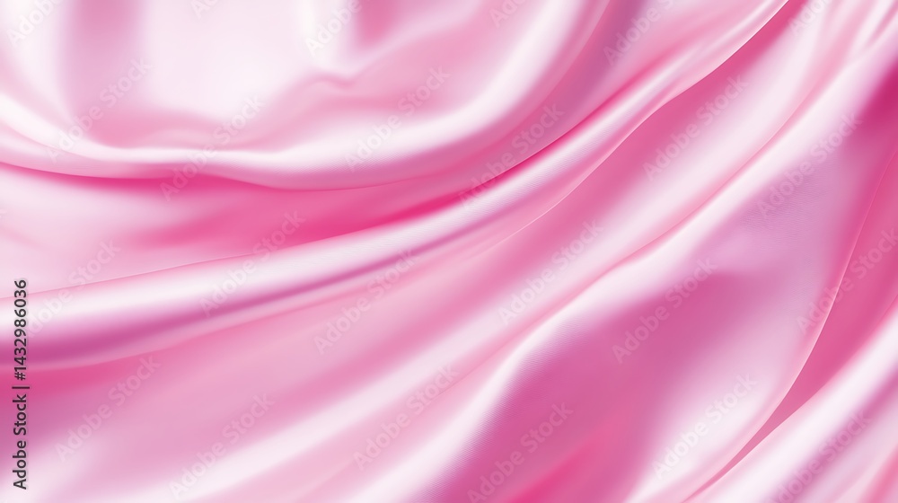 Obraz premium Pink Silk Fabric Texture Closeup