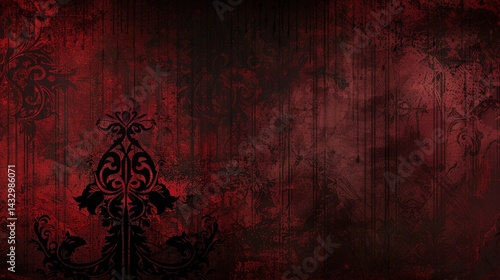 Flag Day Gothic Background: The Interweaving of Darkness and Solemnity, Deconstructing the Mysterious Coldness and Gothic Aesthetics of Flag Elements