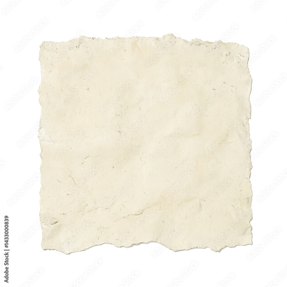 Isolated rough torn diary paper texture small and centered Isolated rough torn diary paper texture small and centered