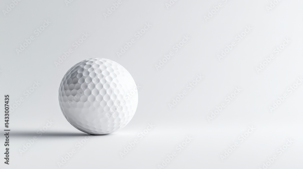 White golf ball on white surface White golf ball on white surface