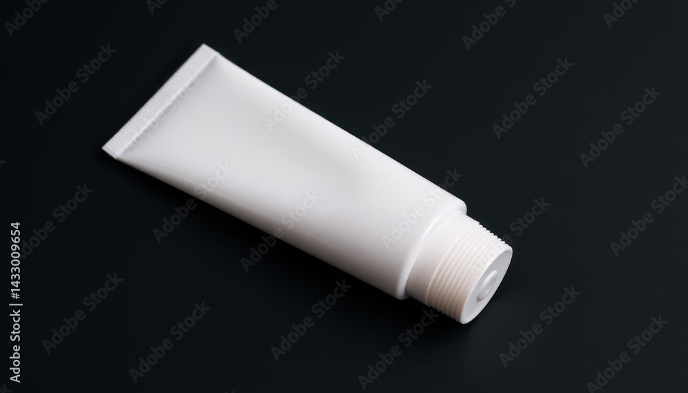 White tube on black background (7) White tube on black background (7)