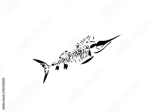 vector illustration of a fish