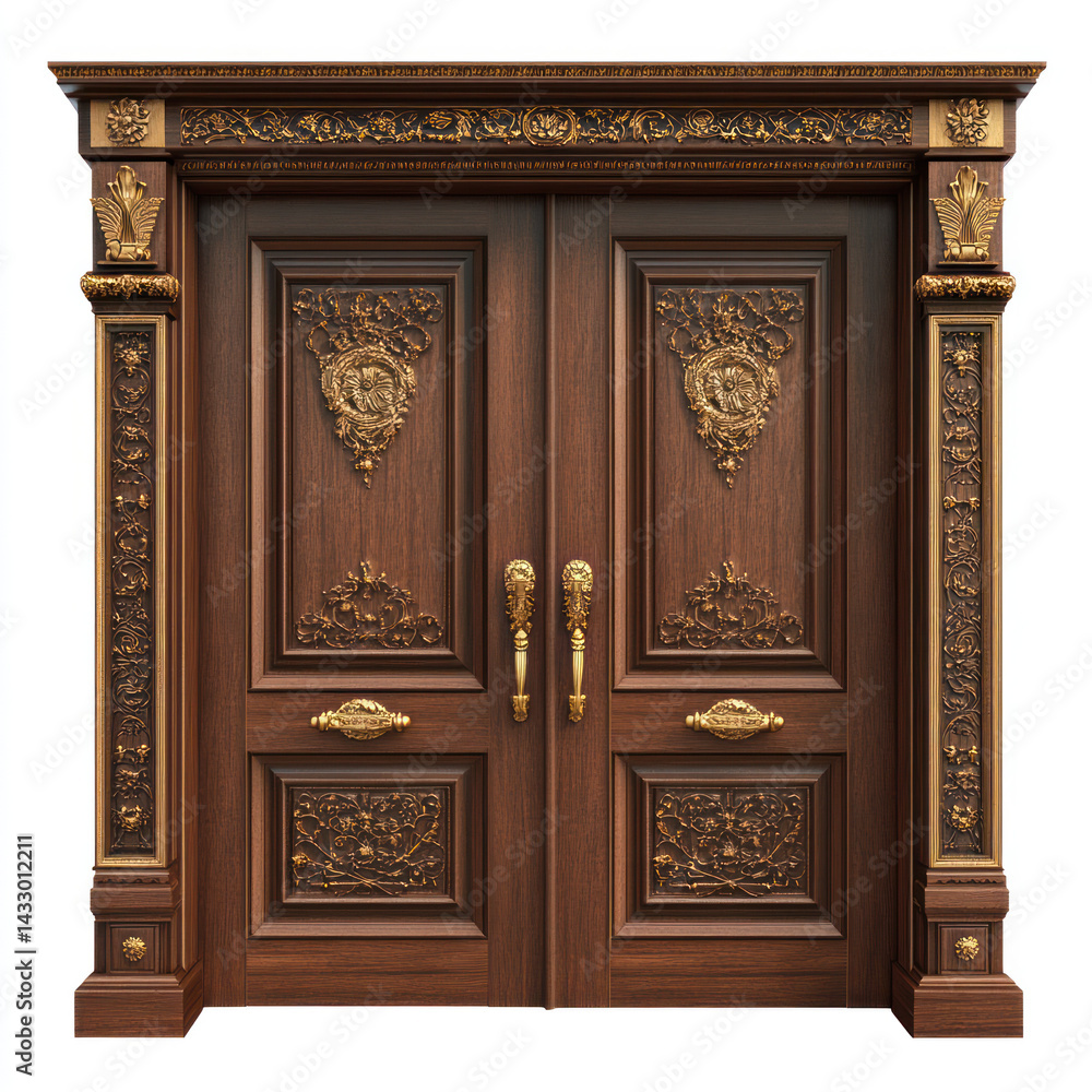 carved wooden door of cabinet with wooden handle carved wooden door of cabinet with wooden handle
