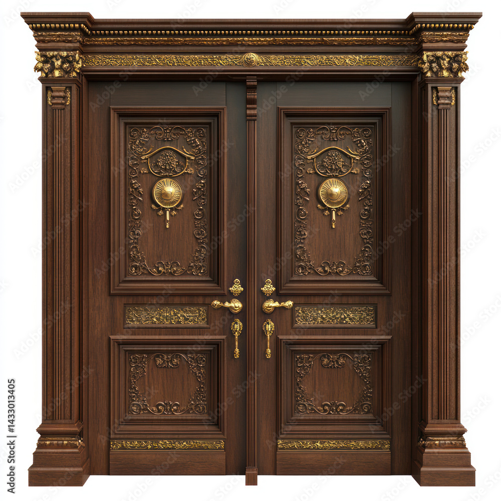 carved wooden door of cabinet with wooden handle carved wooden door of cabinet with wooden handle