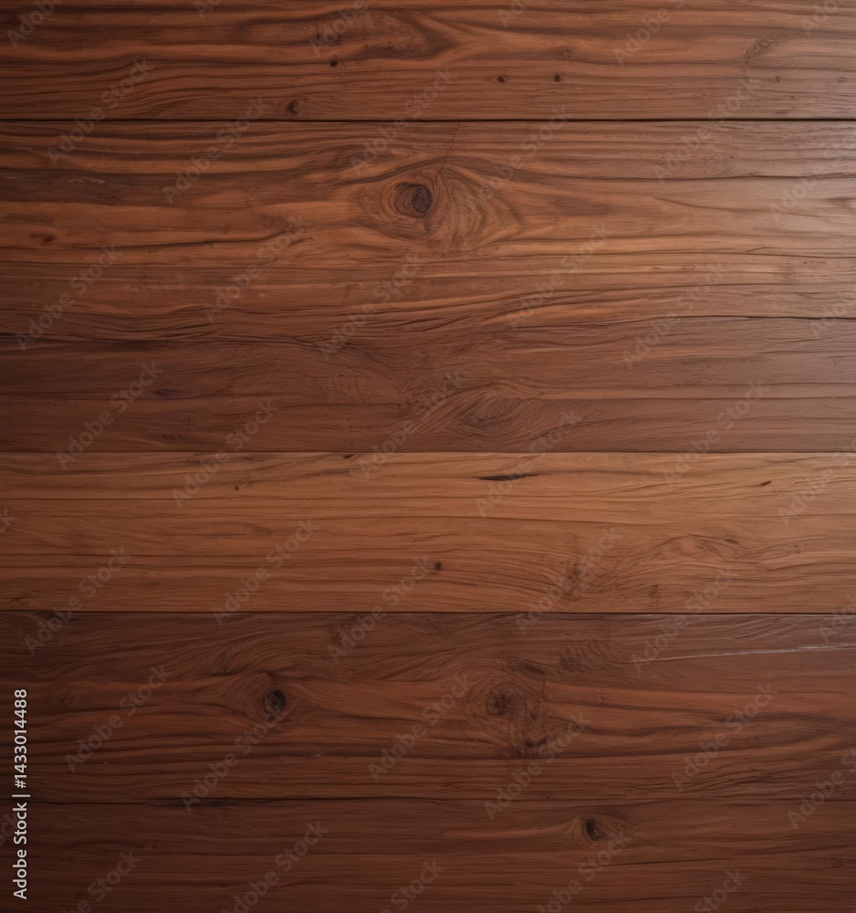 Fototapeta premium Subtle gradient on rich brown wood grain, showing natural texture , image, natural, wood backdrop