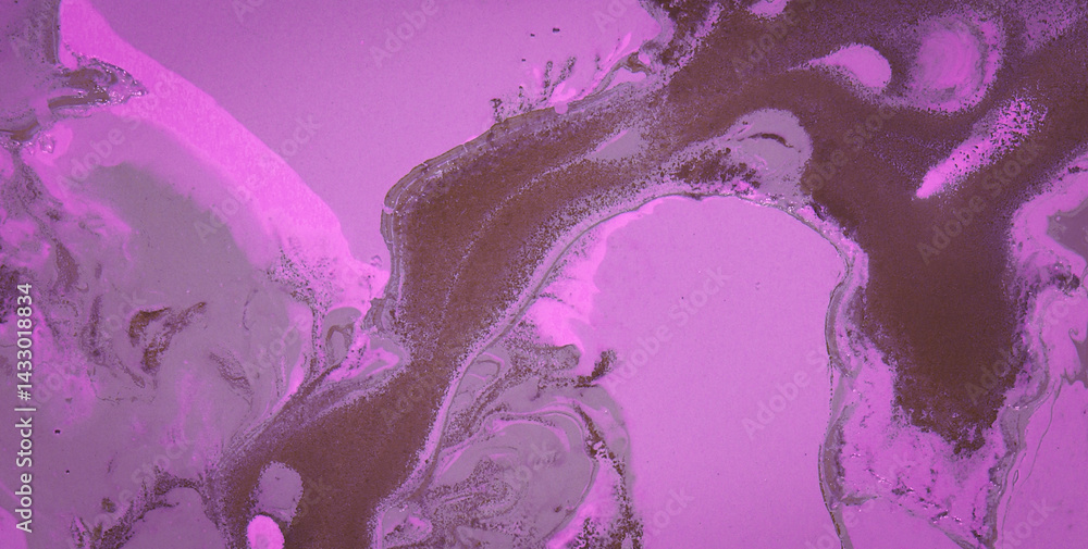 Fototapeta premium Ink Symphony: Embracing the Mystical Aura of Liquid Art in Oil
