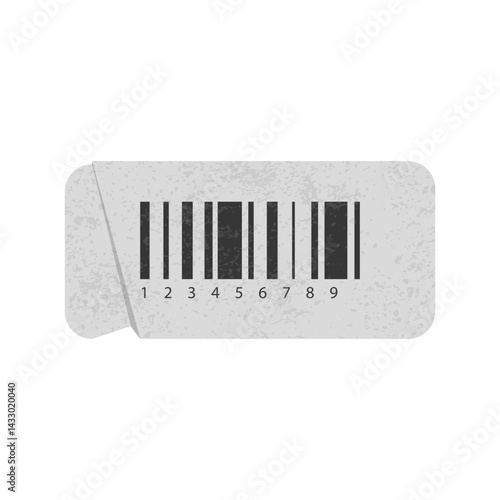 Textured Barcode Label Sticker