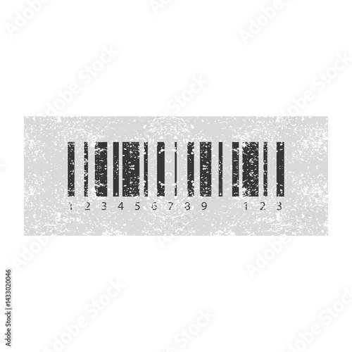 Textured Barcode Label Sticker