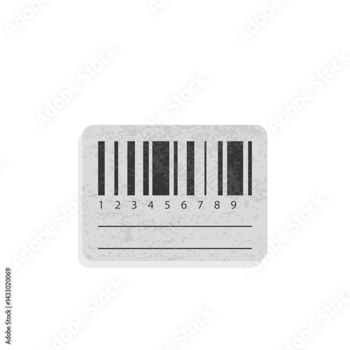 Textured Barcode Label Sticker