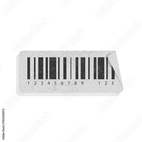 Textured Barcode Label Sticker