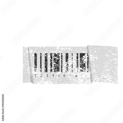 Textured Barcode Label Sticker