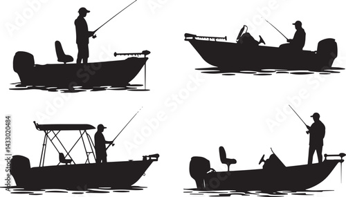 Pier Fishing Silhouette Dock Fishing Scene