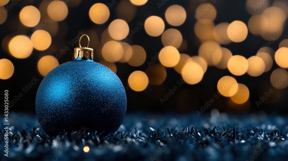 Fototapeta premium Christmas ornament and lights