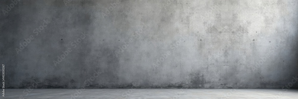 Fototapeta premium Industrial grey concrete wall with textured finish, building, grey