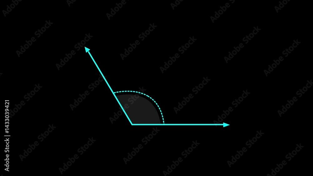 120 degree obtuse angle teaching measurement animation, slope reaching a 120-degree angle. Perfect for tutorials or visual explanations on incline dynamics alpha channel 120 degree obtuse angle teaching measurement animation, slope reaching a 120-degree angle. Perfect for tutorials or visual explanations on incline dynamics alpha channel