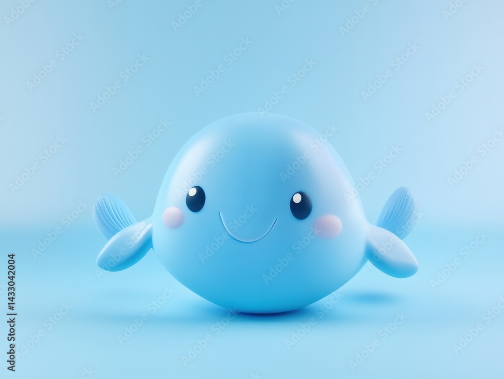 Cute blue whale cartoon Cute blue whale cartoon