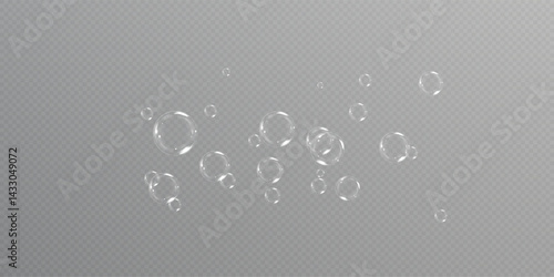 soap bubbles.Realistic Soap Bubbles Collection. 