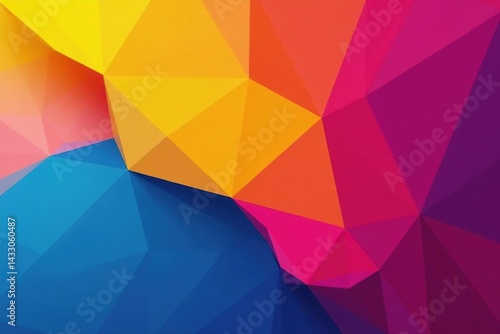 Abstract geometric shapes, vibrant colors, modern style , pattern, texture